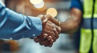 Two men shaking hands
