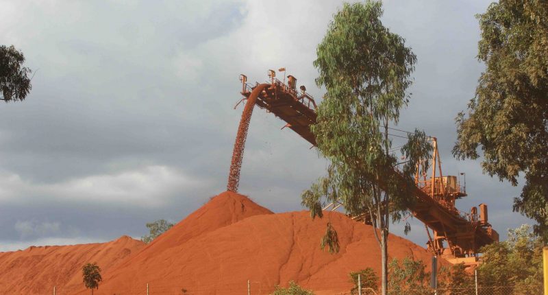 Iron ore somewhere in Aus