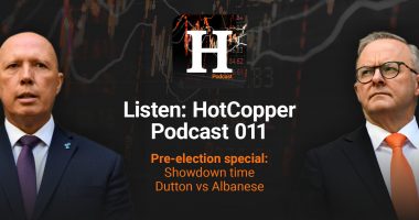 Front cover to this week's HotCopper Wire Podcast. It's a pre-election special.