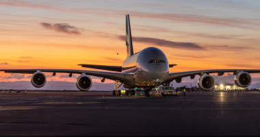 Plane at Auckland Airport